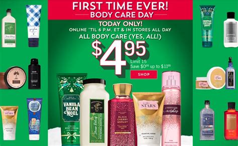 bath and body works sale today 4.95